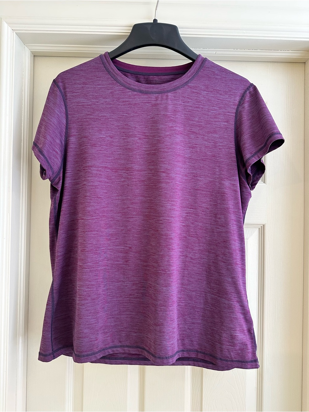 Mountain Warehouse Women’s Short-Sleeve Crewneck Tee in Heather Purple